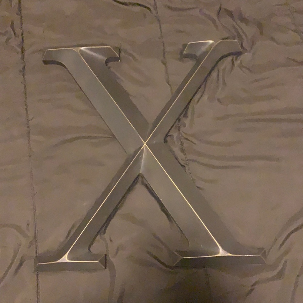An X Grey